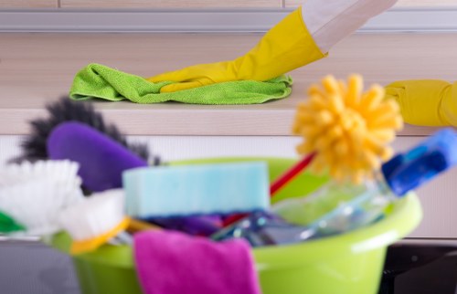 Edmonton carpet cleaning service treating a high-traffic carpet area