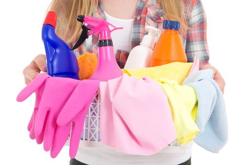 Experienced Edmonton carpet cleaning team working on residential flooring