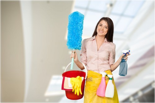 Stains and high-traffic wear on commercial carpet