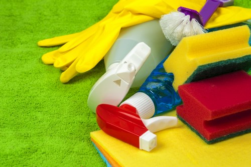 Carpet cleaners in Edmonton preparing a carpet for deep cleaning