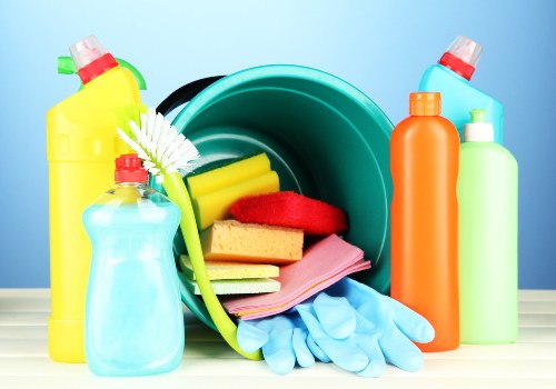 Professional carpet cleaning service with safety-focused preparation and PPE